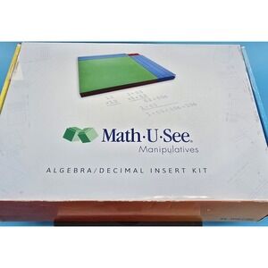 Math U See Manipulatives Algebra Decimal Insert Kit Integer Homeschool COMPLETE